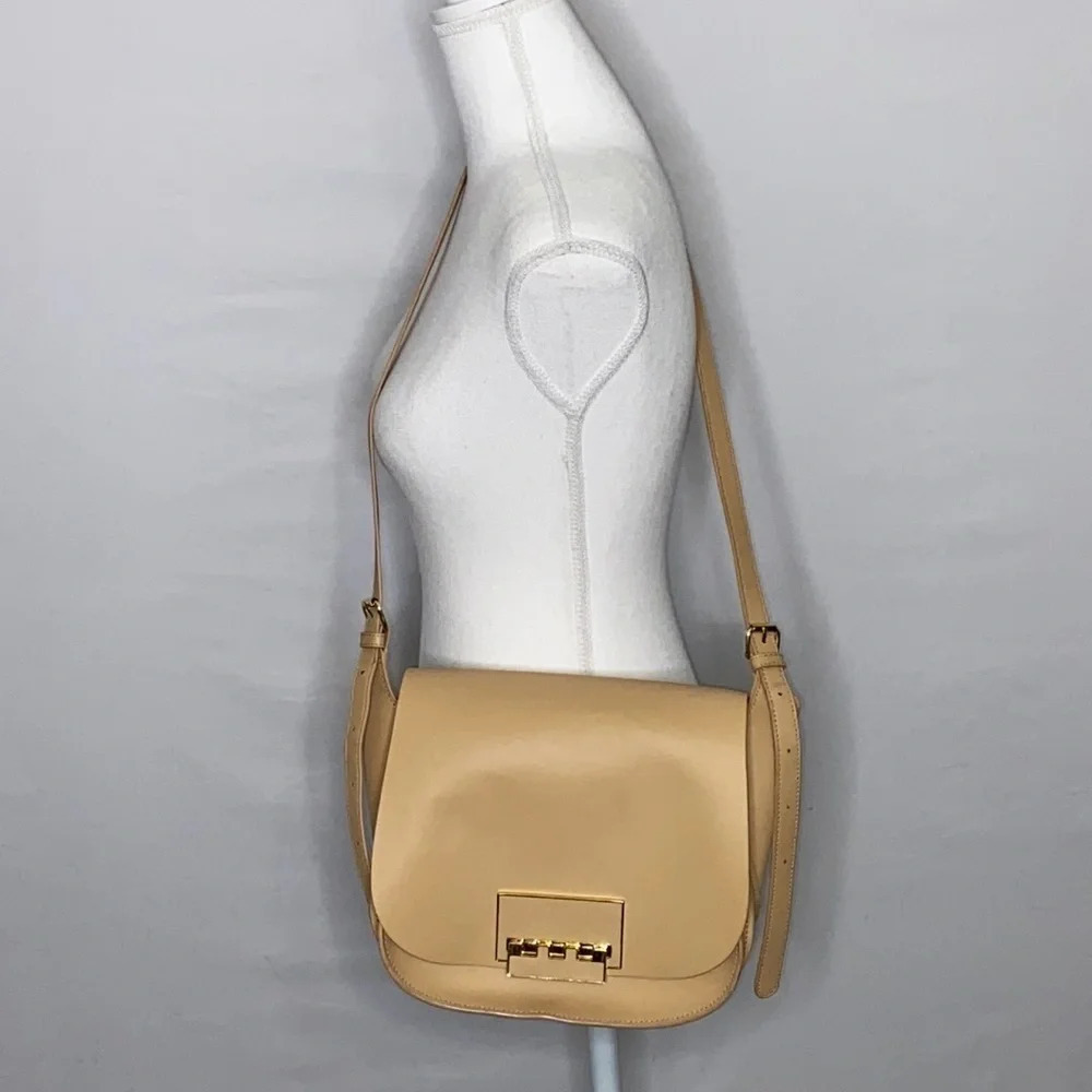 Zac Posen Eartha Iconic Saddle Bag in Camel - Picture 2 of 16